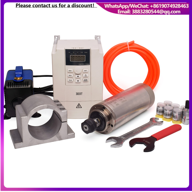 Husillo GDZ de alta velocidad  - 2.2Kw Water Cooled Spindle Kit Vfd reseña y precio