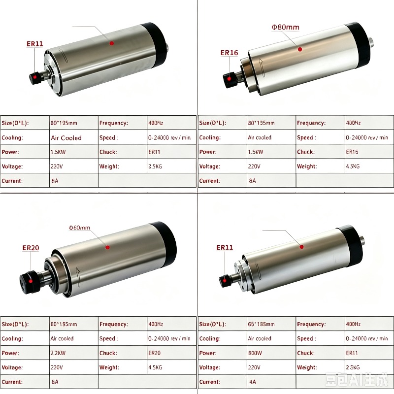 Kit de motor de husillo CNC re - Er20 Collet Chuck Spindle Motor 220V reseña y precio